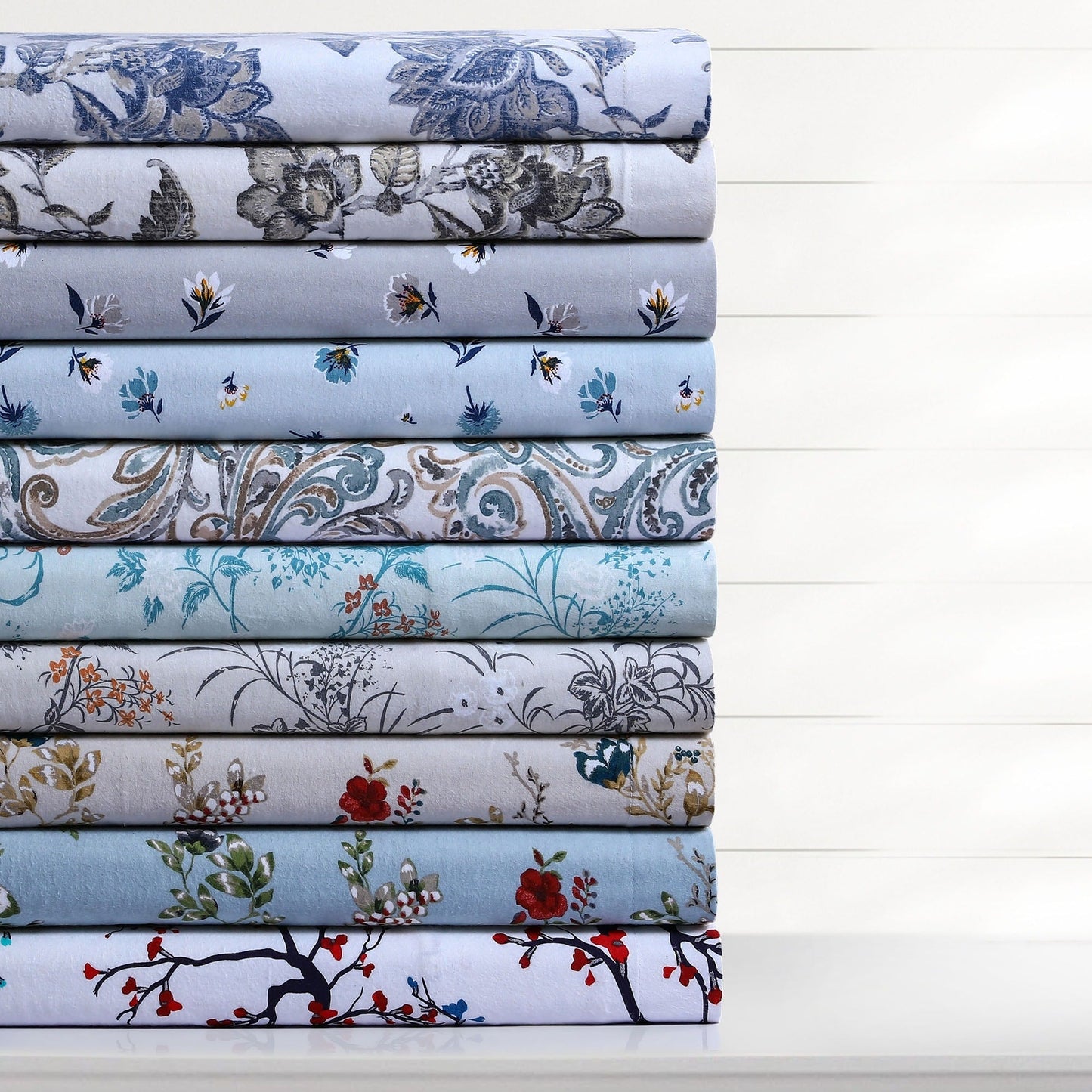 Set copripiumino oversize stampato in morbida flanella di cotone da 170 g/m²