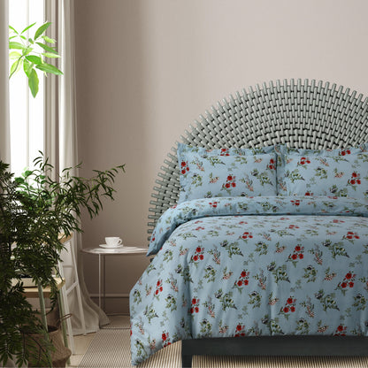 Set copripiumino oversize stampato in morbida flanella di cotone da 170 g/m²