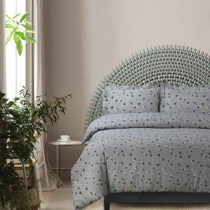 Set copripiumino oversize stampato in morbida flanella di cotone da 170 g/m²