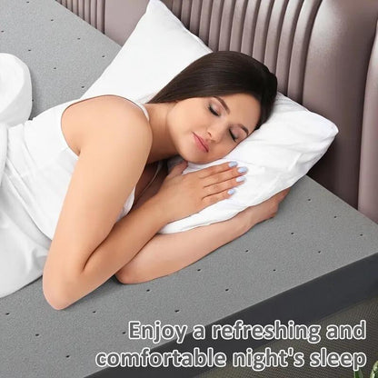 Materasso King Size Extra Firm in schiuma da 2 pollici con supporto lombare ad alta densità CertiPUR