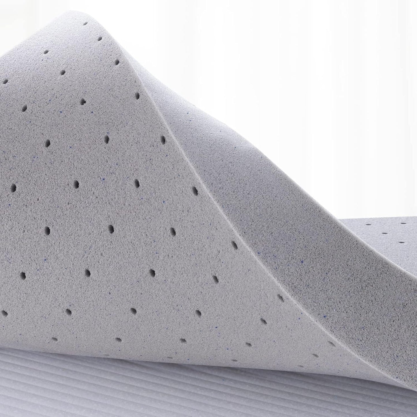 Coprimaterasso da 2 pollici Queen, coprimaterasso in memory foam in gel per letto matrimoniale per un sonno morbido e rinfrescante, allevia la pressione