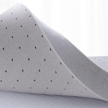 Coprimaterasso da 2 pollici Queen, coprimaterasso in memory foam in gel per letto matrimoniale per un sonno morbido e rinfrescante, allevia la pressione