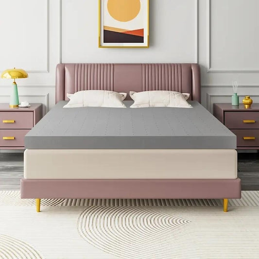 Materasso extra rigido in schiuma da 2 pollici per letto matrimoniale, supporto per la schiena ad alta densità CertiPUR