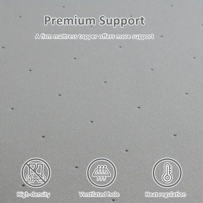 Materasso in schiuma extra rigida da 2 pollici con supporto per la schiena ad alta densità CertiPUR