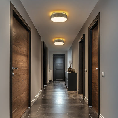 Plafoniera a filo a 2 luci con paralume in vetro smerigliato - 12,0 pollici LX 12,0 pollici WX 3,5 pollici H