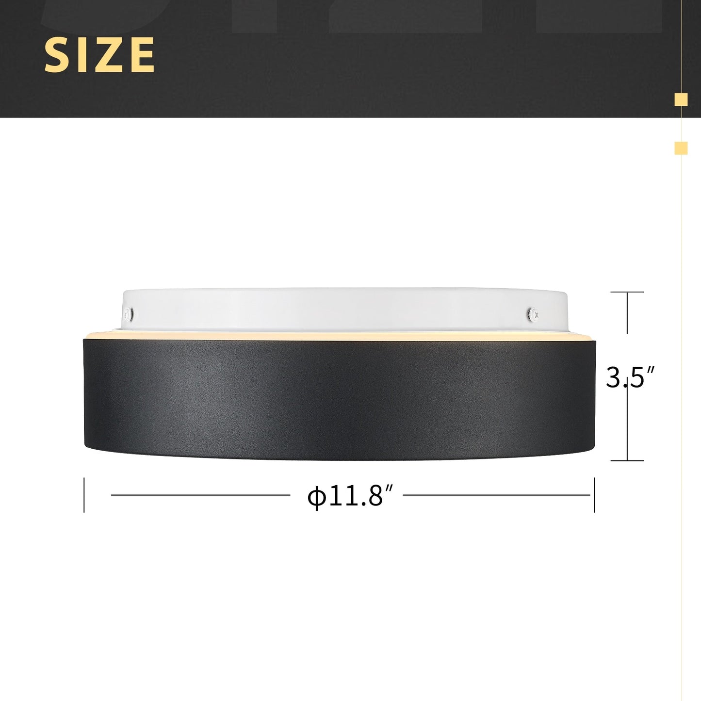 Plafoniera a filo a 2 luci con paralume in vetro smerigliato - 12,0 pollici LX 12,0 pollici WX 3,5 pollici H