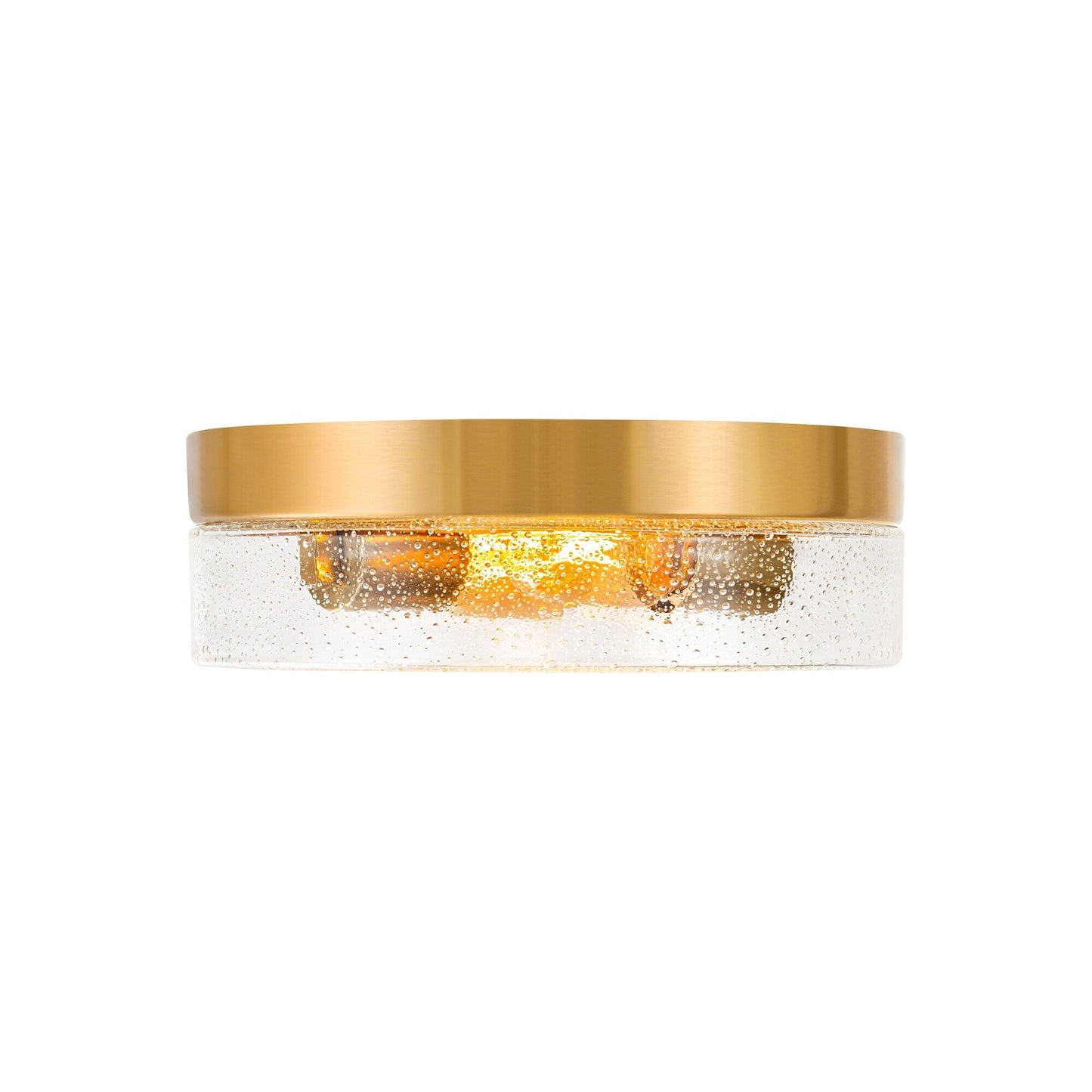 Lampada da soffitto a 2 luci moderna in stile fattoria, con cupola in vetro trasparente con semi/bolle