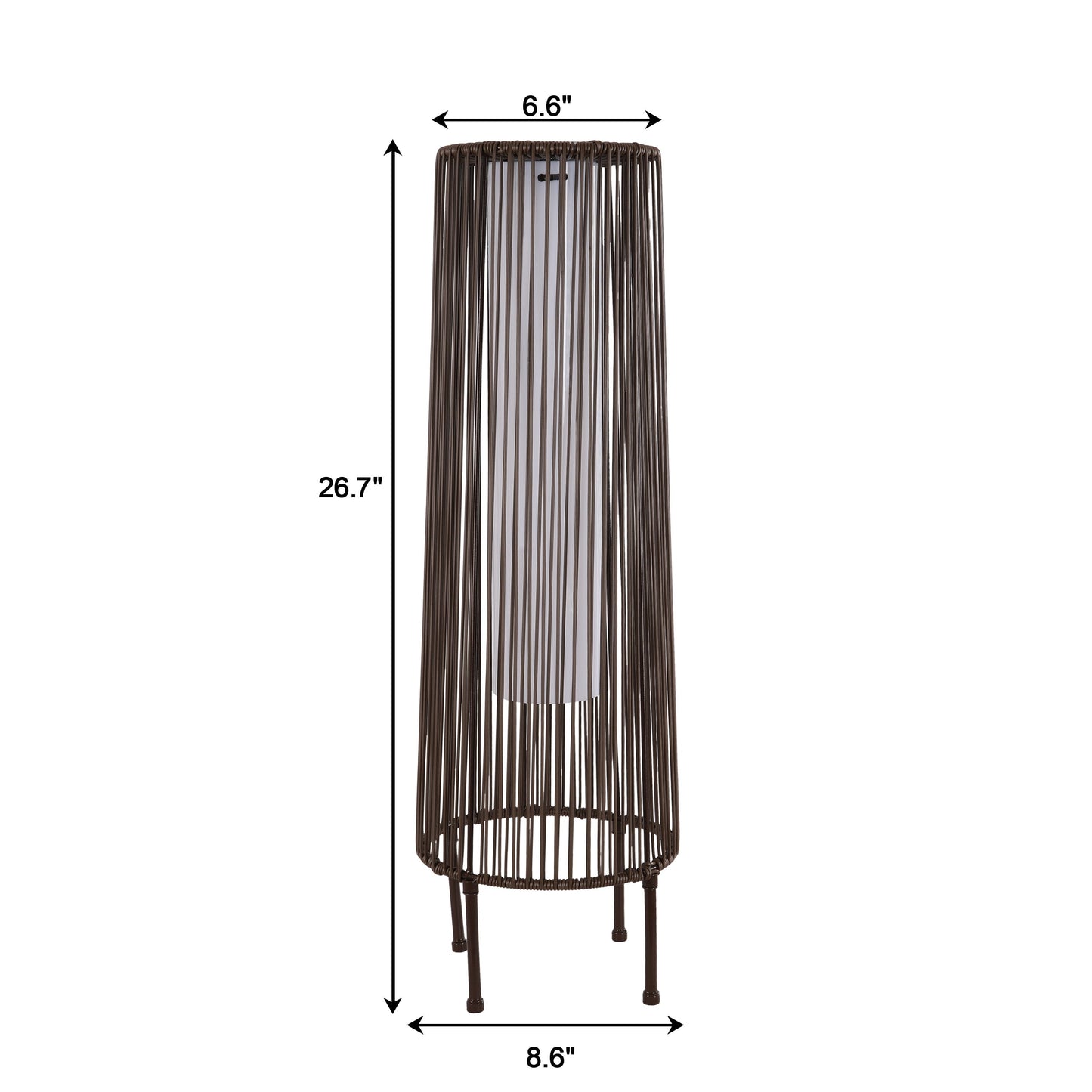 Confezione da 2 lampade da terra solari per esterni
