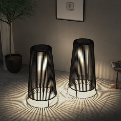 Confezione da 2 lampade da terra solari per esterni