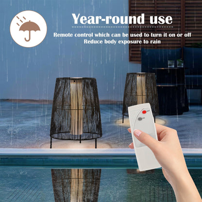 Confezione da 2 lampade da terra solari per esterni