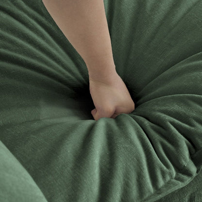 Set di 2 divani di grandi dimensioni con seduta extra profonda e imbottitura in ciniglia, divano a 3 posti + divano a due posti