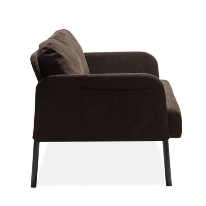 Divano a 2 posti in tessuto di poliestere, divano moderno a due posti, comodi divani piccoli per piccoli spazi, soggiorno, camera da letto, ufficio