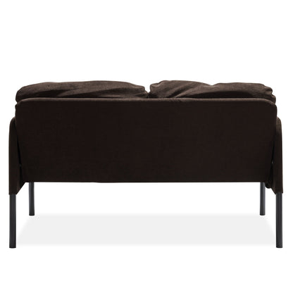 Divano a 2 posti in tessuto di poliestere, divano moderno a due posti, comodi divani piccoli per piccoli spazi, soggiorno, camera da letto, ufficio