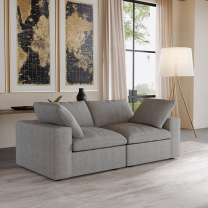 Divano a 2 posti con cuscini per soggiorno