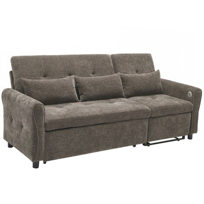 Divano 2 in 1, divano a tre posti da 82 pollici