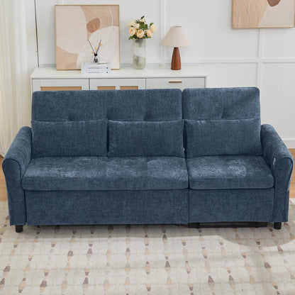 Divano 2 in 1 con divano letto estraibile e poltrona reclinabile reversibile di Harper&amp;Bright Designs