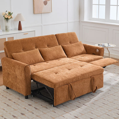 Divano 2 in 1 con divano letto estraibile e poltrona reclinabile reversibile di Harper&amp;Bright Designs