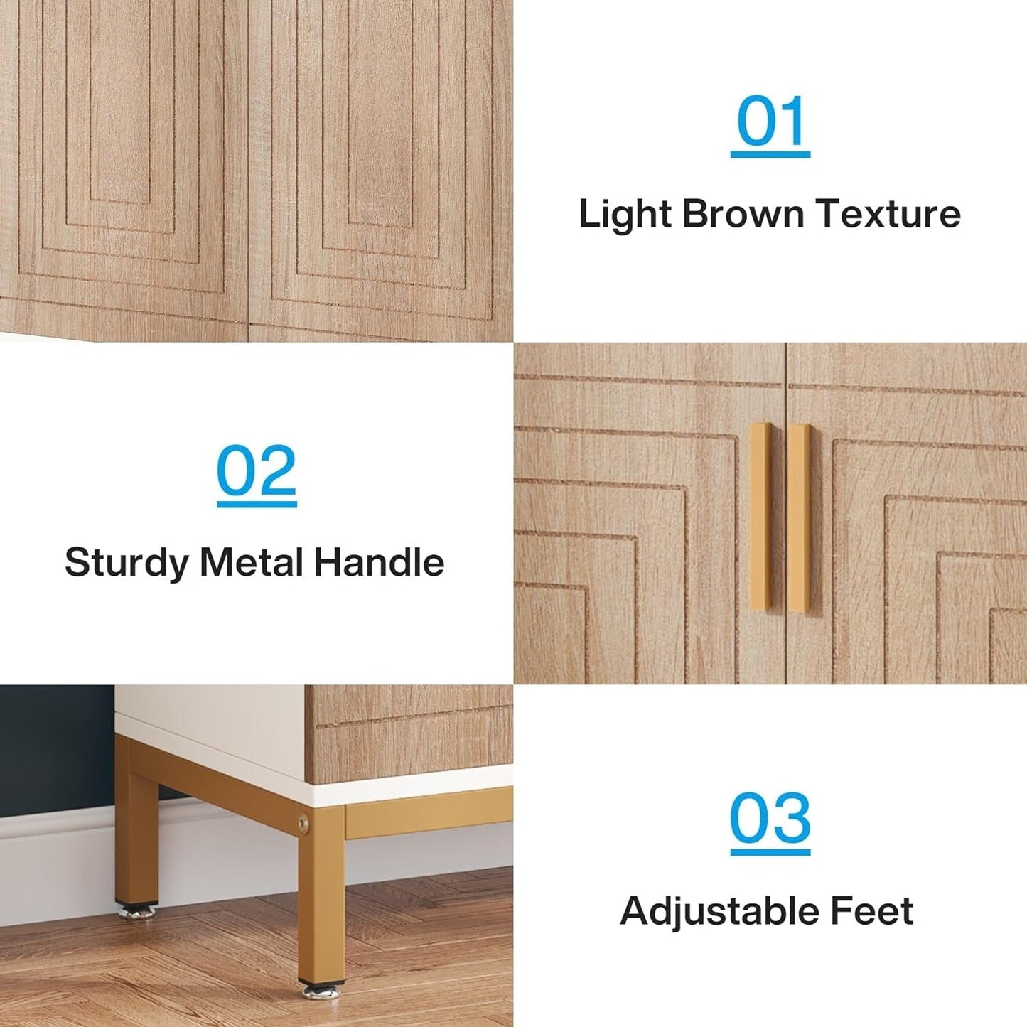 Mobiletto portascarpe moderno con ante per 20 paia di scarpe, portascarpe indipendente a 6 ripiani per ingresso