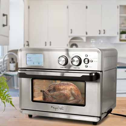 Forno tostapane multifunzione con friggitrice ad aria preimpostata da 21