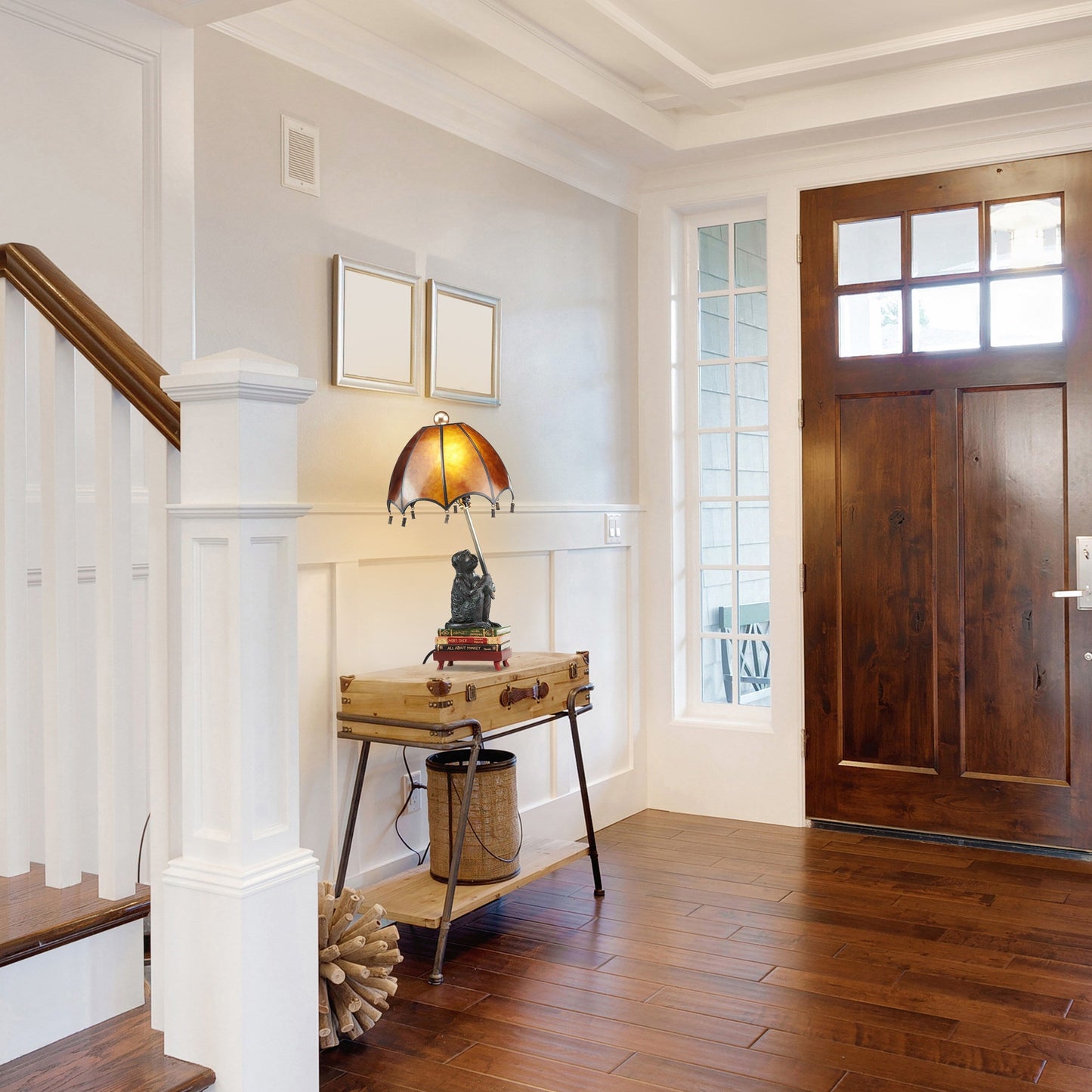 Lampada da tavolo a forma di scimmia intellettuale, 21,75 H - 11 L x 11 W x 21,75 H