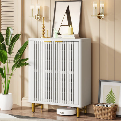 Mobiletto portascarpe con anta per ingresso e soggiorno, per 24 paia di scarpe