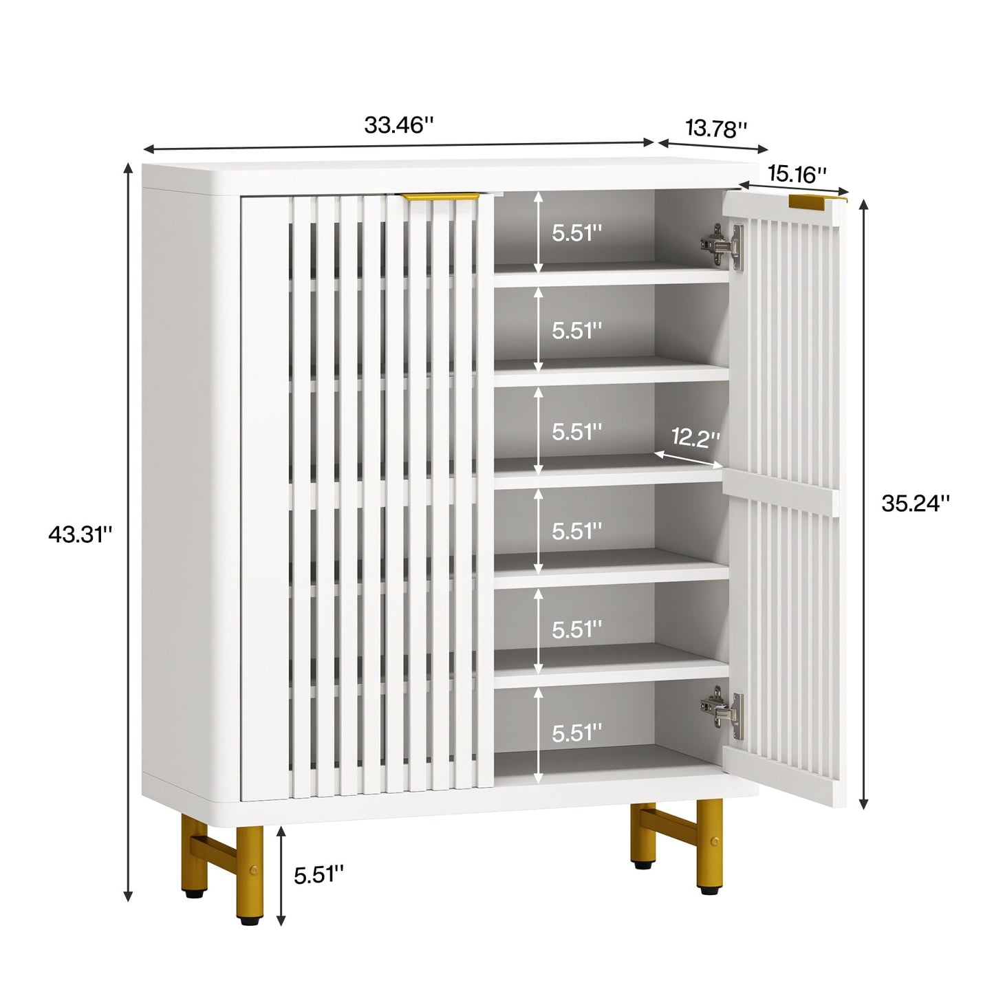 Mobiletto portascarpe con anta per ingresso e soggiorno, per 24 paia di scarpe
