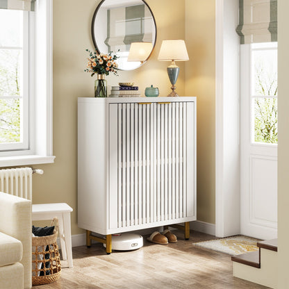 Mobiletto portascarpe con anta per ingresso e soggiorno, per 24 paia di scarpe