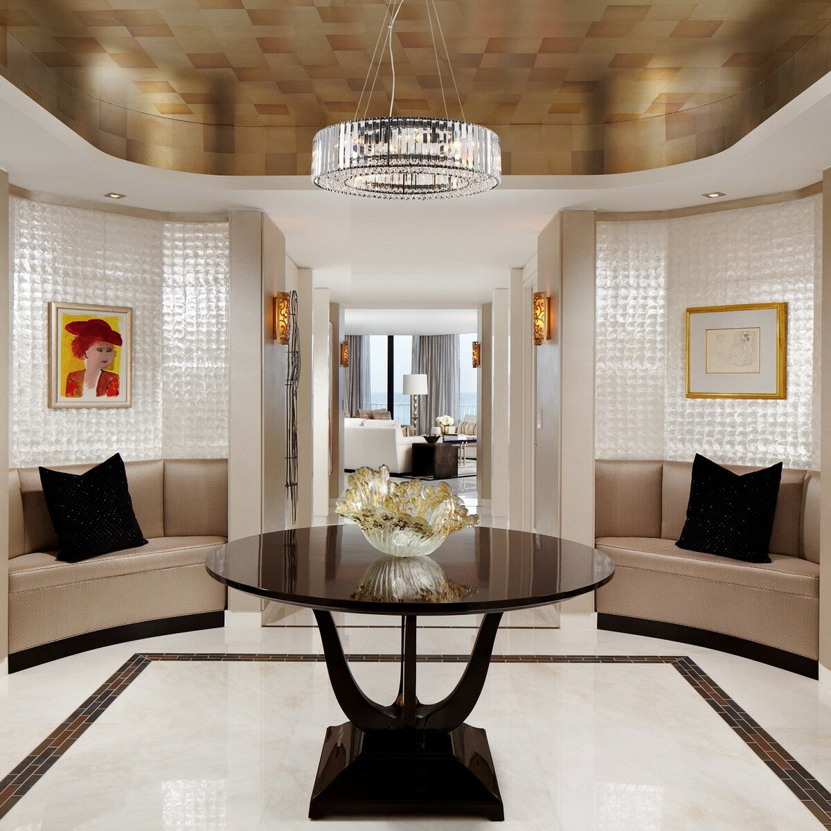 Lampadario da fattoria a 8 luci da 24,8 pollici, lampadario di cristallo, lampadario a tamburo per sala da pranzo, soggiorno, camera da letto, cucina