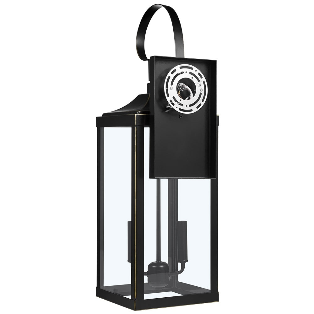 Applique da parete per esterni in bronzo da 25,7 H, 2 luci, grande