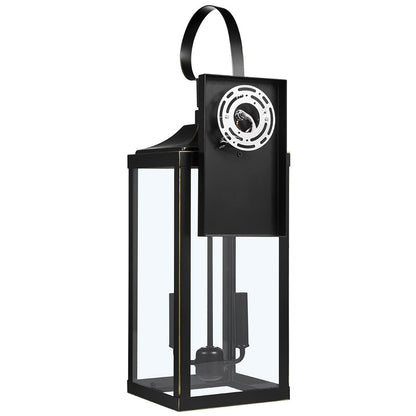 Applique da parete per esterni in bronzo da 25,7 H, 2 luci, grande