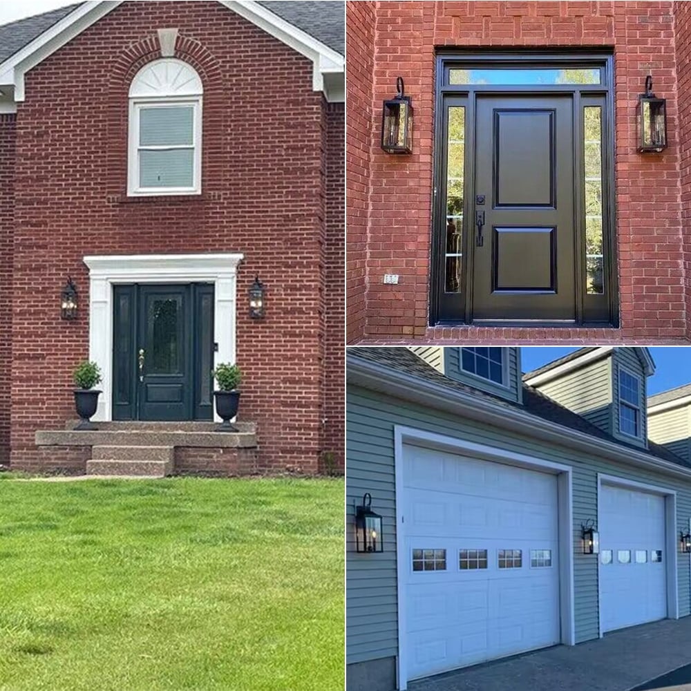 Applique da parete per esterni in bronzo da 25,7 H, 2 luci, grande