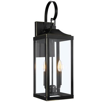 Applique da parete per esterni in bronzo da 25,7 H, 2 luci, grande