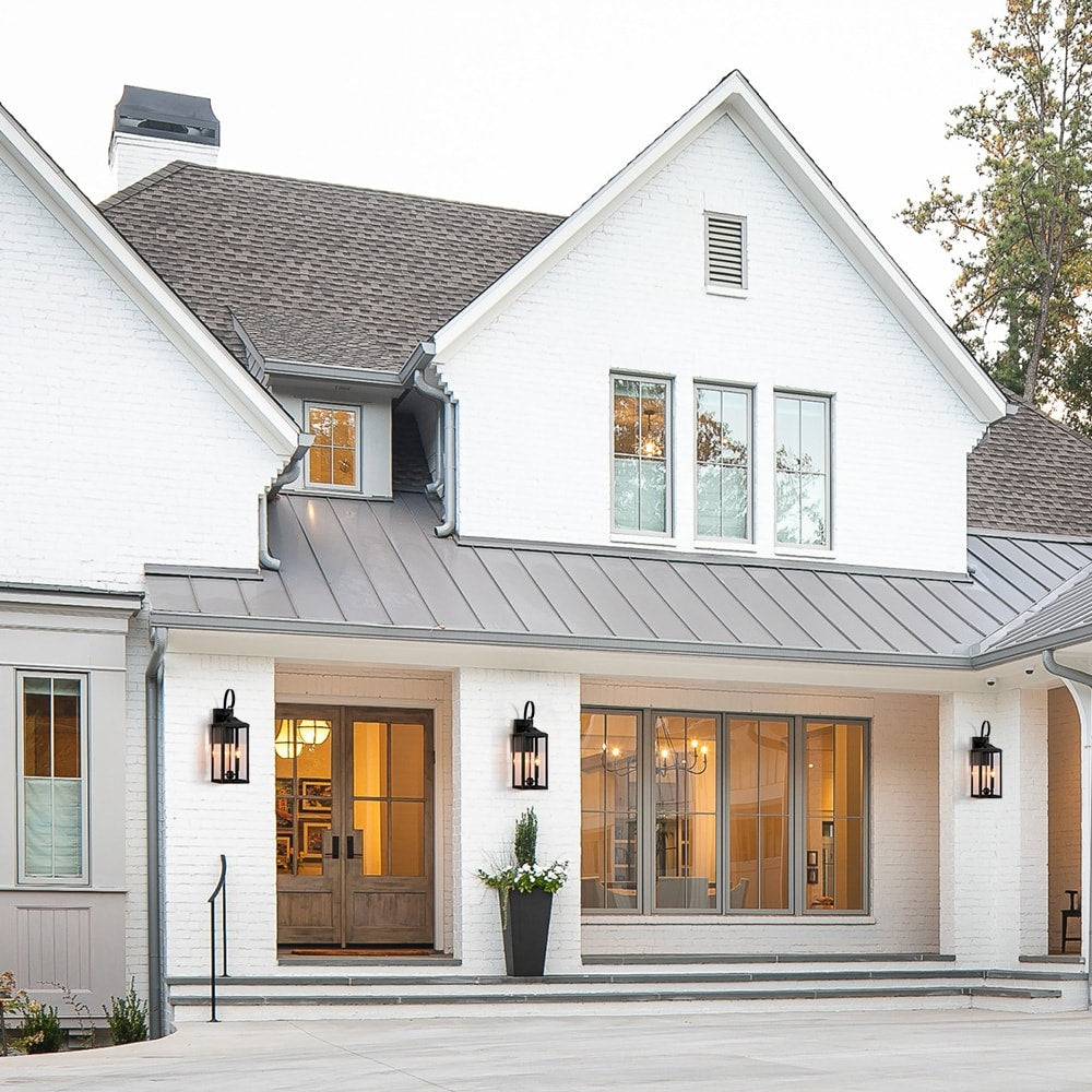 Applique da parete per esterni in bronzo da 25,7 H, 2 luci, grande