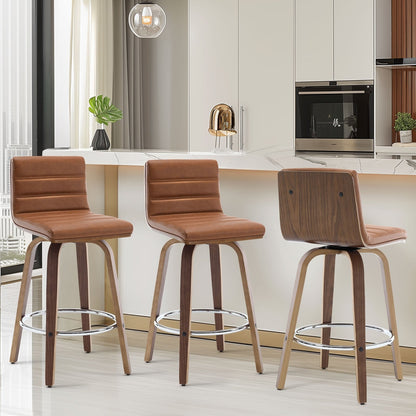 26/29 Sgabelli da bar/bancone girevoli in similpelle, set da 2/3