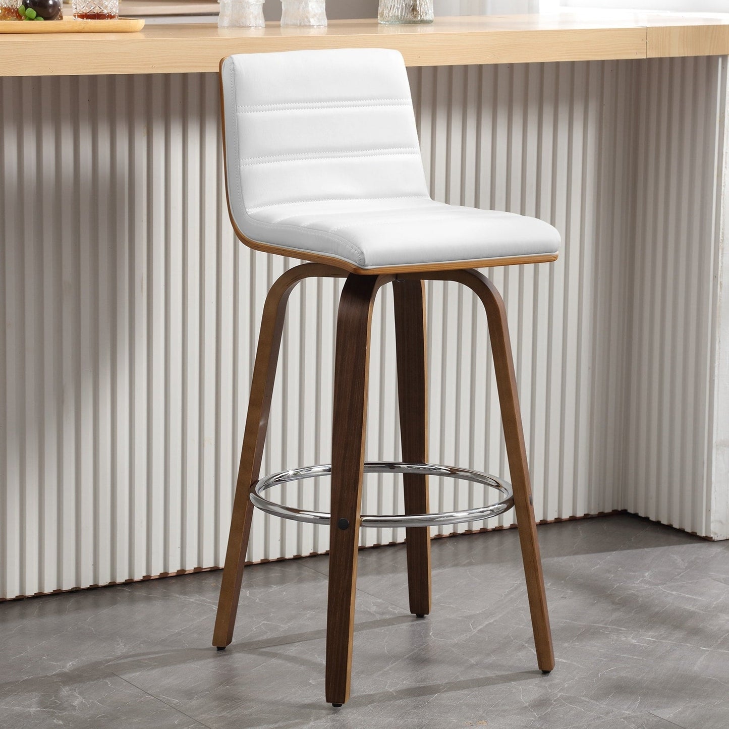 26/29 Sgabelli da bar/bancone girevoli in similpelle, set da 2/3