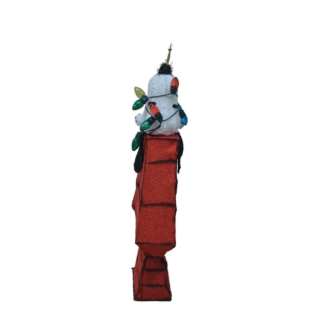 26 decorazioni da giardino preilluminate a LED 3D dei Peanuts raffiguranti Snoopy sulla cuccia con stella