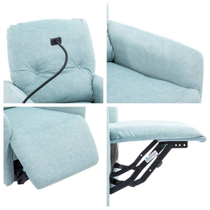 Poltrona reclinabile elettrica girevole a 270 gradi con supporto per telefono