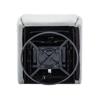 Poltrona reclinabile elettrica girevole a 270 gradi con supporto per telefono