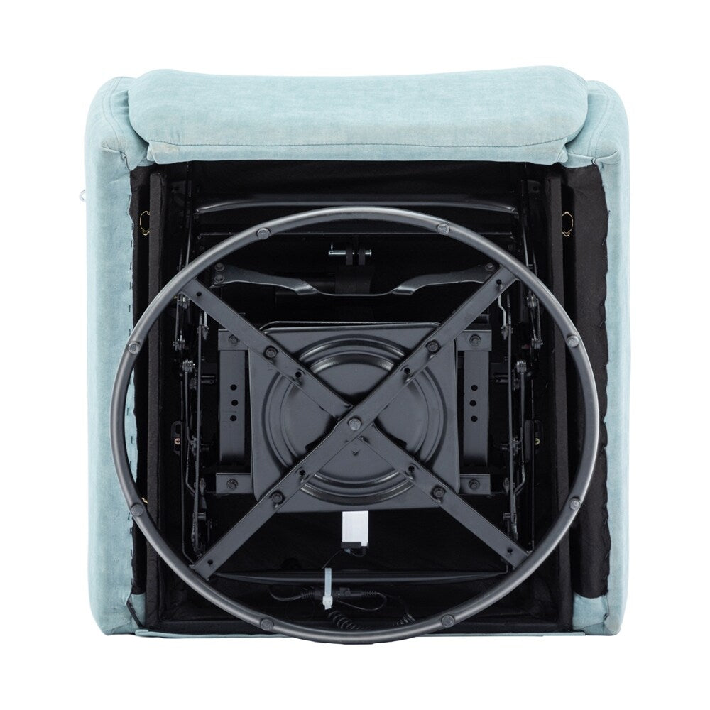 Poltrona reclinabile elettrica girevole a 270 gradi con supporto per telefono