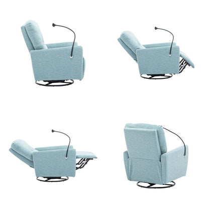 Poltrona reclinabile elettrica girevole a 270 gradi con supporto per telefono