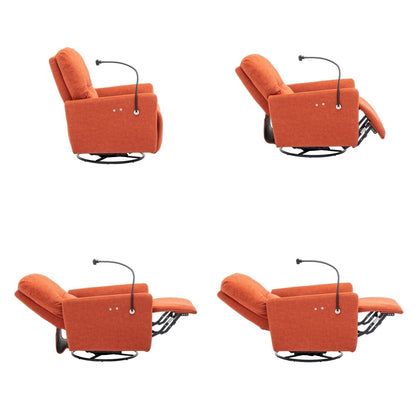 Poltrona reclinabile elettrica girevole a 270 gradi con supporto per telefono