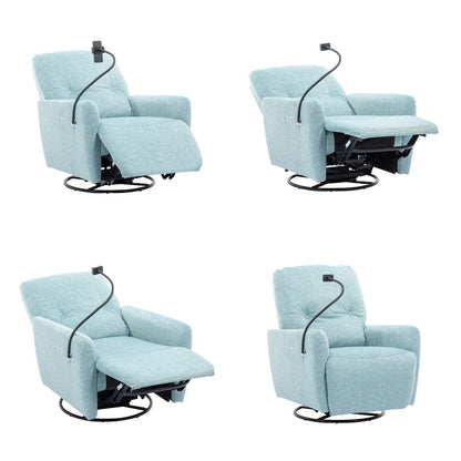 Poltrona reclinabile elettrica girevole a 270 gradi con supporto per telefono