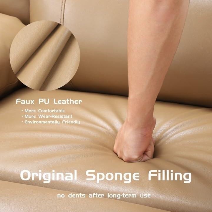 Poltrone reclinabili girevoli a 360° da 27'' con riscaldamento e massaggio