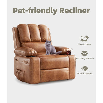 Poltrone reclinabili girevoli a 360° da 27'' con riscaldamento e massaggio