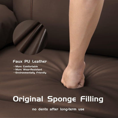 Poltrone reclinabili girevoli a 360° da 27'' con riscaldamento e massaggio