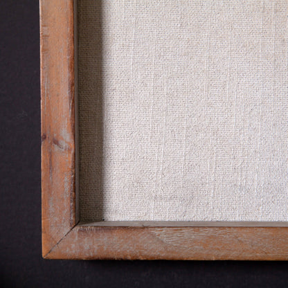 Decorazione da parete con bouquet di fiori in metallo bianco e oro e cornice in legno (set da 2)