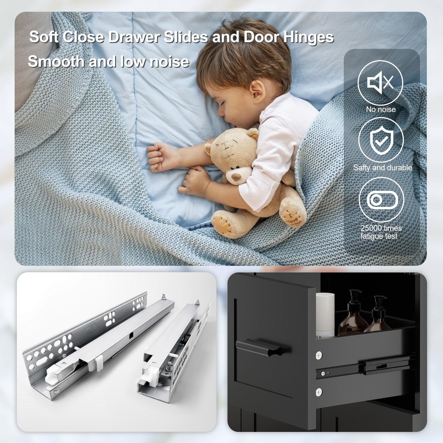 Mobile bagno Wavy Line 30/36/48 con lavabo e rubinetto