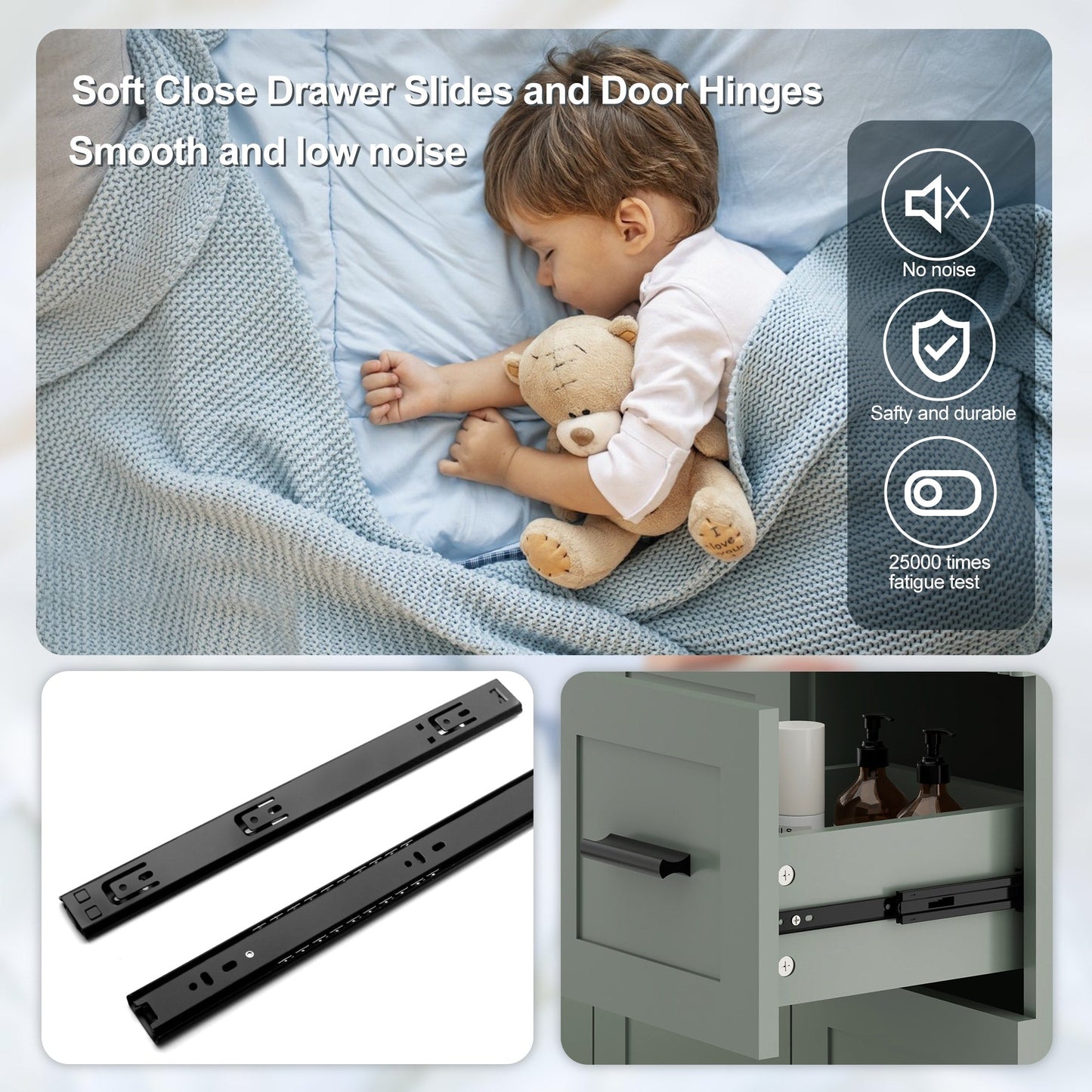 Mobile bagno Wavy Line 30/36/48 con lavabo e rubinetto