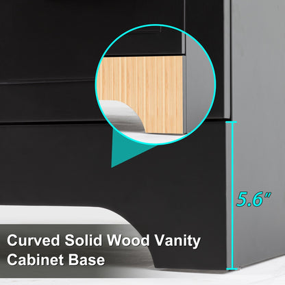 Mobile bagno Wavy Line 30/36/48 con lavabo e rubinetto