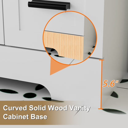 Mobile bagno Wavy Line 30/36/48 con lavabo e rubinetto